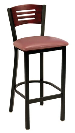 Wood Back Cafe Stool