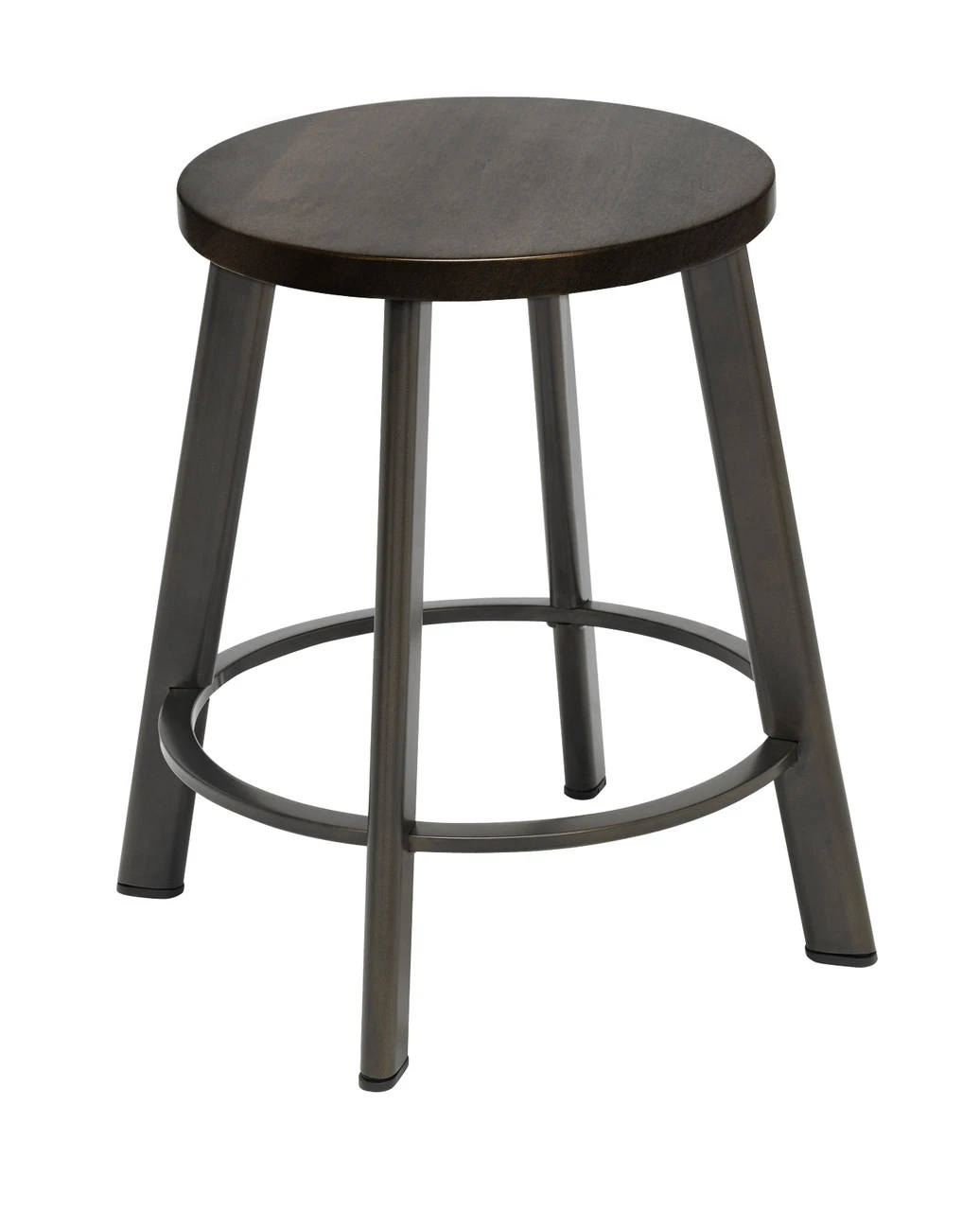 Metro Metal Stool With Wood Or Steel Seat 18" 6 Metro Metal Stool With Wood Or Steel Seat 18" - Image 4