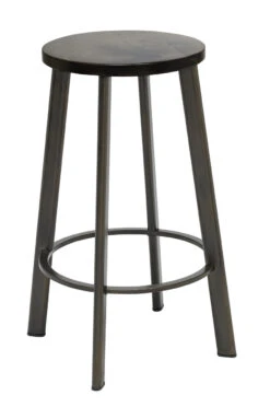 Metro Metal Stool With Wood Or Steel Seat Counter Height -Office Furniture Sales Shop 1321 metro counter barnwood 03176.1526563329