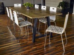 Urban Loft Natural Wood Top Conference Work Table -Office Furniture Sales Shop 1326 Midtown angle 23862.1577131067