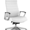 Contemporary White Executive Conference Chair