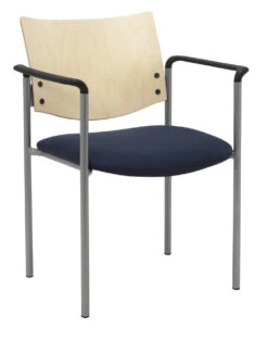 Evolve Upholstered Guest Stacker W/ Wood Back -Office Furniture Sales Shop 390 1311SL SP22 2310 24401.1511187873