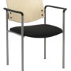 Evolve Upholstered Guest Stacker W/ Wood Back 2 Evolve Upholstered Guest Stacker W/ Wood Back -Office Furniture Sales Shop 390 1311SL SP22 2902 34764.1513287200