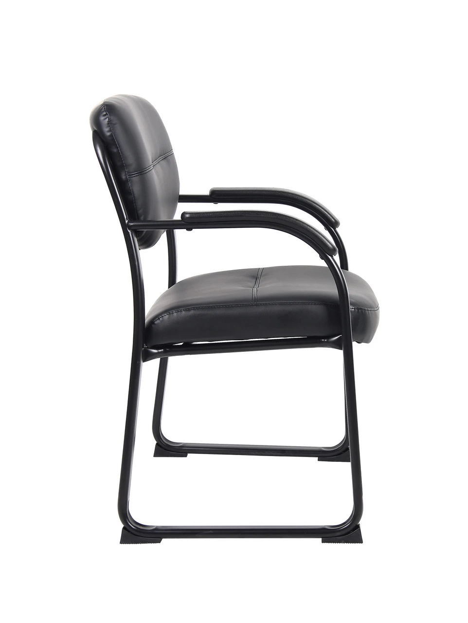 Tubular Metal Frame Sled Base Guest Chair Padded Arms 4 Tubular Metal Frame Sled Base Guest Chair Padded Arms - Image 2