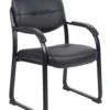 Tubular Metal Frame Sled Base Guest Chair Padded Arms -Office Furniture Sales Shop 529pd 37586.1666901220