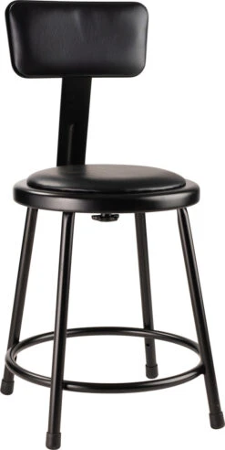 6400 Series 18" Heavy Duty Vinyl Padded Steel Stool, Carton Of 2 -Office Furniture Sales Shop 6418B 10 1 30208.1659643028