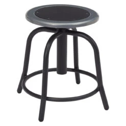 6800 Series 18-24" Height Adjustable Swivel Stool With Steel Seat -Office Furniture Sales Shop 6810 10 01 10673.1659648451