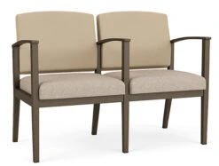 Amherst Steel 2 Seat Sofa With Center Arms