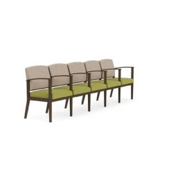 Amherst Steel 5 Seat Sofa With Center Arms -Office Furniture Sales Shop AS5103 2 04448.1674159927