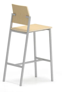 Avon Cafe Stool / Laminate Back And Seat 8 Avon Cafe Stool / Laminate Back And Seat -Office Furniture Sales Shop Avon AV1931S6 v5 NATMPL SLV CafeStool HI 03123.1631738404