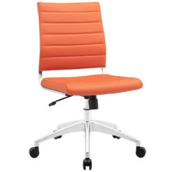 Hally Faux Leather Armless Task Chair -Office Furniture Sales Shop EEI 1525 ORA 1 38660.1532101225