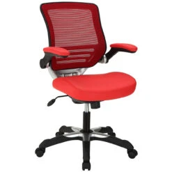 Hunter Mesh Back Leatherette Seat Task Chair -Office Furniture Sales Shop EEI 595 RED 1 34807.1517343652