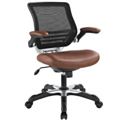 Hunter Mesh Back Leatherette Seat Task Chair -Office Furniture Sales Shop EEI 595 TAN 1 64227.1517343652