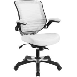 Hunter Mesh Back Leatherette Seat Task Chair -Office Furniture Sales Shop EEI 595 WHI 1 07795.1517343652