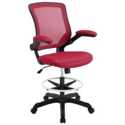 Turn Series Flip Arm Ergonomic Stool -Office Furniture Sales Shop EEI 1423 RED 39606.1446571174