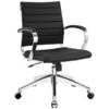Hally Faux Leather Medium Back Task -Office Furniture Sales Shop EEI 273 BLK 1 38326.1447349212