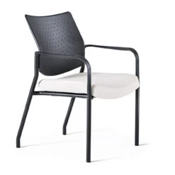 Facet Stacker With Upholstered Seat