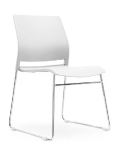 Prep Stacker, Carton Of 2 -Office Furniture Sales Shop Friant Prep White Front Right 38390.1687383229