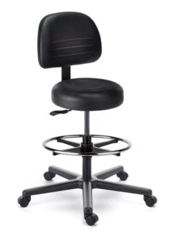 Cramer Fusion Round Med Tech Lab Stool W/ Back -Office Furniture Sales Shop FusionRRoundStool Back Mid1s.max 600x600 54398.1620914459
