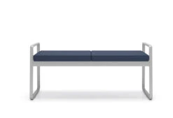 Gansett 2 Seat Bench -Office Furniture Sales Shop Gansett GN1015B5 v2 COEV SLV Bench2Seater HI 72287.1527627075