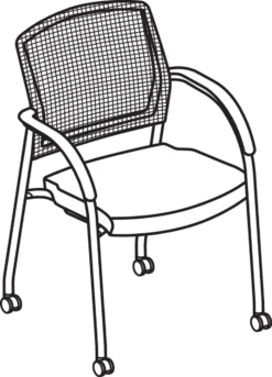 Lota Mesh Back Multi-Purpose Stacking Chair -Office Furniture Sales Shop H2285 Casters 9 14 60322.1578415923