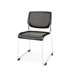Kimball Poly Stackable Mesh Side Chair, Carton Of 4 -Office Furniture Sales Shop HD Stacker Black 47551.1512572667