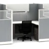 Accelerate Height Adjustable L- Stations W/ Laminate Storage 6 Pack -Office Furniture Sales Shop HONNOW Typ11 49244.1670510280