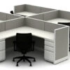 Accelerate 4 Pack L-Stations W/ Storage Pedestals -Office Furniture Sales Shop HONNOW Typ7 01266.1669920410