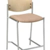 Evolve Upholstered Hip Stool With Wood Back -Office Furniture Sales Shop HPwoodstool 87753.1511195513