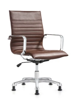 Janis Mid Back Side -Office Furniture Sales Shop Janis Side chair 45 degree brown 39539.1542827232