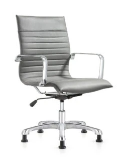 Janis Mid Back Side -Office Furniture Sales Shop Janis Side chair 45 degree gray 16344.1542827233