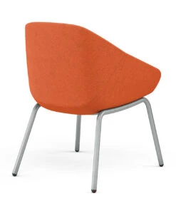 Jax 4 Legged Side Chair -Office Furniture Sales Shop Jax Side 9204 GT Orange Media Back Angle 32409.1665067769