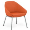 Jax 4 Legged Side Chair -Office Furniture Sales Shop Jax Side 9204 GT Orange Media Front Angle 19547.1665068110