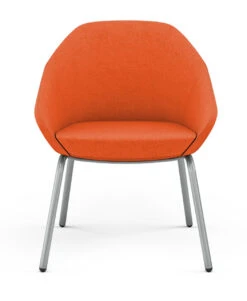 Jax 4 Legged Side Chair -Office Furniture Sales Shop Jax Side 9204 GT Orange Media Front Facing 58277.1665067773