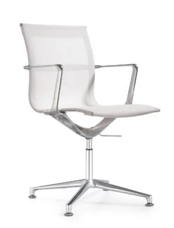 Joan Mesh Mid Back Side -Office Furniture Sales Shop Joan Side Chair Mid Arms 45 degree White 46141.1542746319
