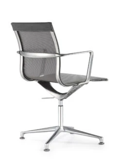 Joan Mesh Mid Back Side -Office Furniture Sales Shop Joan Side Chair Mid Arms 45 degree back Gray 44945.1542746319