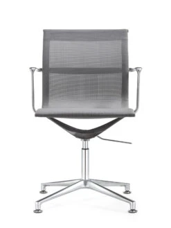 Joan Mesh Mid Back Side -Office Furniture Sales Shop Joan Side Chair Mid Arms Front Gray 39611.1542746319