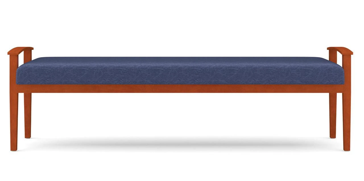 Amherst Wood Three Seat Bench 4 Amherst Wood Three Seat Bench - Image 2