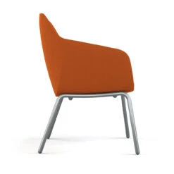 Lily 4 Legged Guest 11 Lily 4 Legged Guest -Office Furniture Sales Shop Lilly side four leg profile 33562.1665085938