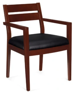 Luxhide Wood Guest Chair