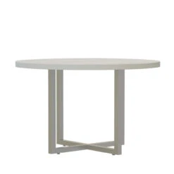 Mirella Round Laminate Conference Table -Office Furniture Sales Shop MR48RWAH MR42RWAH FrontAngle 06891.1555001392