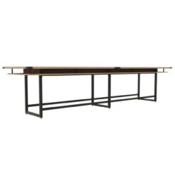 Mirella Rectangular 16' Standing Height Laminate Conference Table 11 Mirella Rectangular 16' Standing Height Laminate Conference Table -Office Furniture Sales Shop MRH16SDD FrontAngle 71217.1555429017