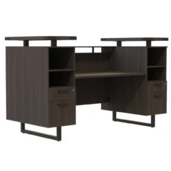 Mirella Laminate Reception Desk -Office Furniture Sales Shop MRRD78STO MRRD90STO FrontAngle 36717.1554991601