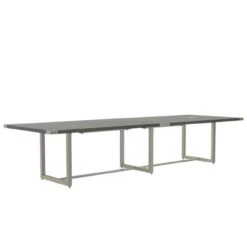 Mirella Rectangular 12' Sitting Height Laminate Conference Table 15 Mirella Rectangular 12' Sitting Height Laminate Conference Table -Office Furniture Sales Shop MRS12SGY FrontAngle tn 08823.1555011073