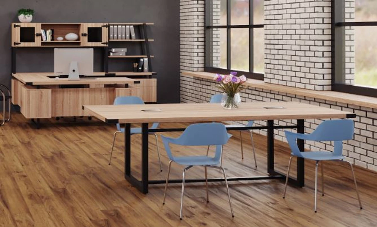 Mirella Rectangular 8' Sitting Height Laminate Conference Table 9 Mirella Rectangular 8' Sitting Height Laminate Conference Table - Image 7
