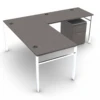 Mod Laminate L-Station Work Table