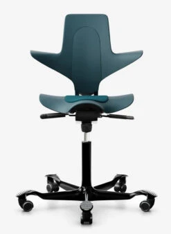 HAG Capisco Puls Partially Upholstered Saddle Chair / 15 Day Standard Ship -Office Furniture Sales Shop OCUSA 8010 PETROLEUM 79640.1697562279