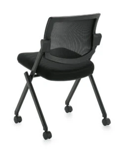 Mesh Back Flip Seat Nesting Chair -Office Furniture Sales Shop OTG11341B MS20 BLK RegBack 61237.1504813908