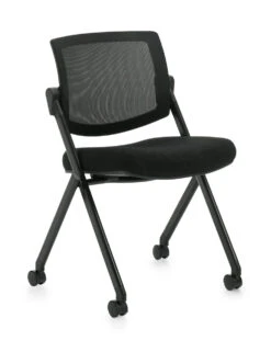 Mesh Back Flip Seat Nesting Chair -Office Furniture Sales Shop OTG11341B MS20 BLK Reg 89986.1504813907