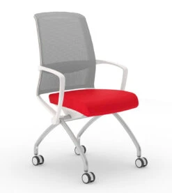 Tizu Training & Nesting Chair -Office Furniture Sales Shop Situ 45 LG Red 19965.1688761263